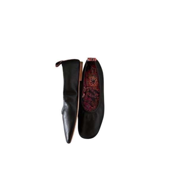 JOHNNY WAS JADE BALLET Black Leather FLAT Loefer - Picture 11 of 16